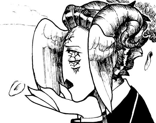 Inked headshot of Ilam.